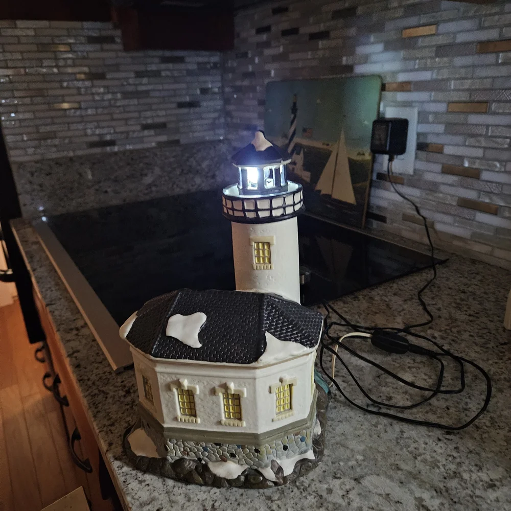 Black and White Lighthouse Accent - Picture 2 of 5